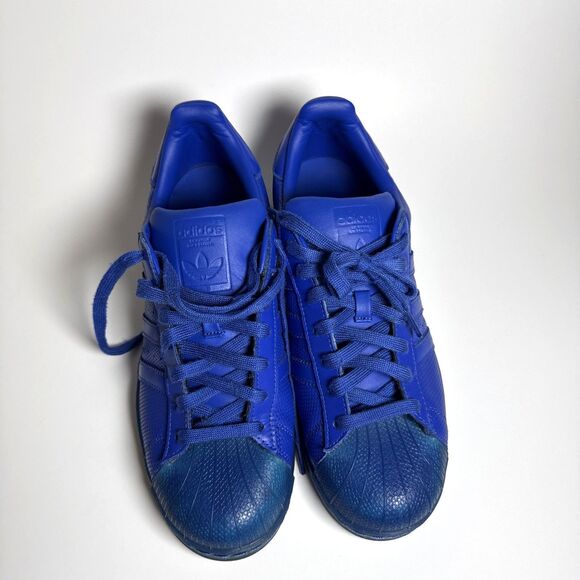 Size 9 - adidas Adicolor Superstar Blue - Picture 1 of 10